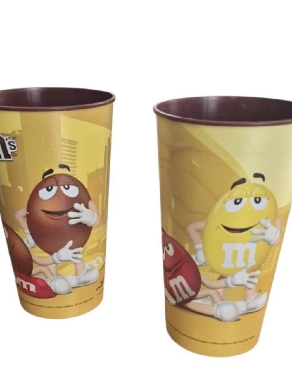 M&M'S Yellow & Brown  Cups